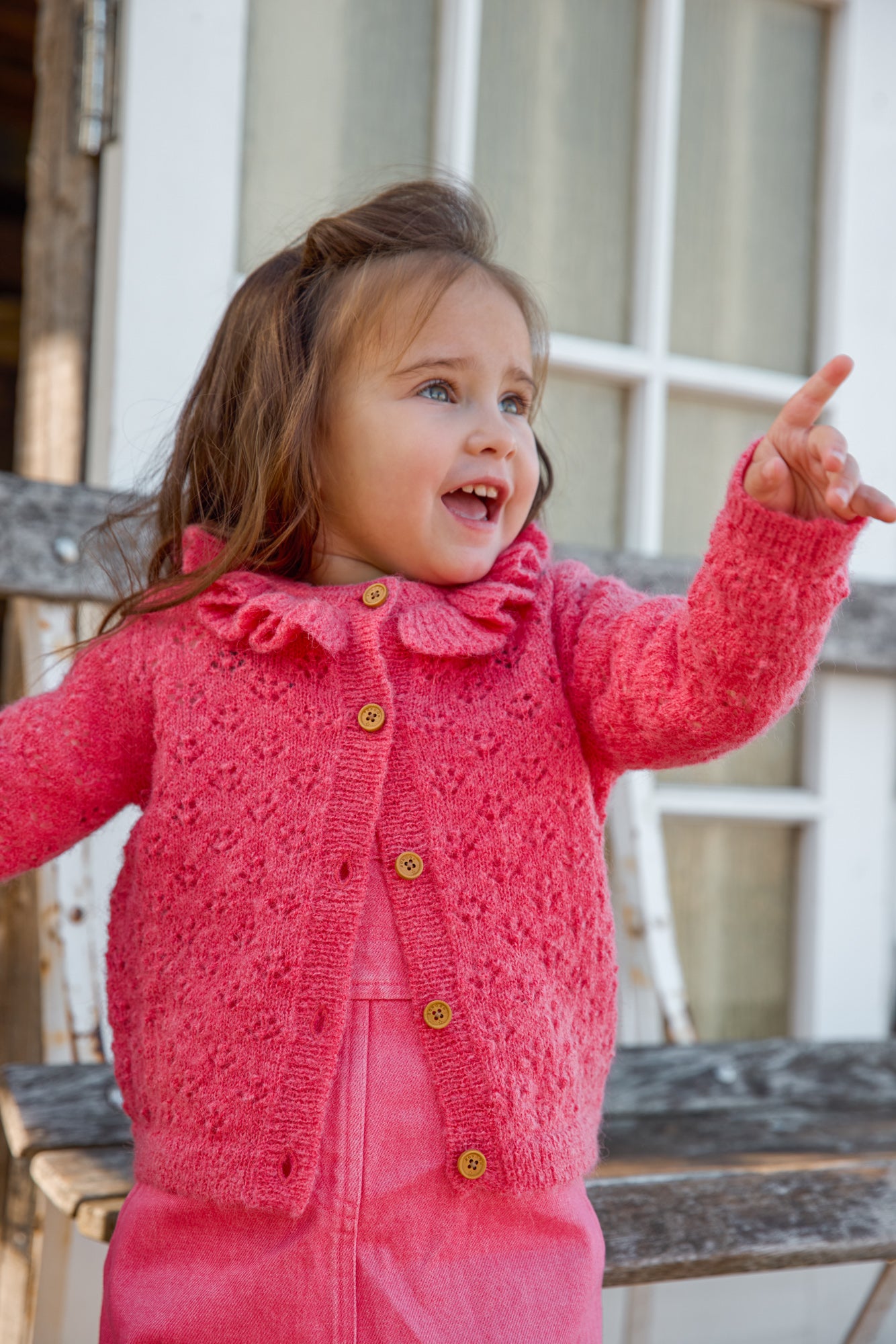 Cardigan - Corolle Rose Laine