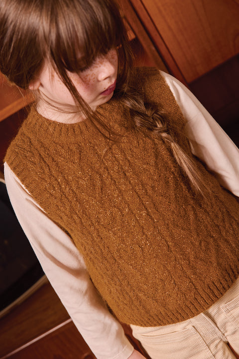 Sweater Sleeveless - Lucia James Brown - Image principale