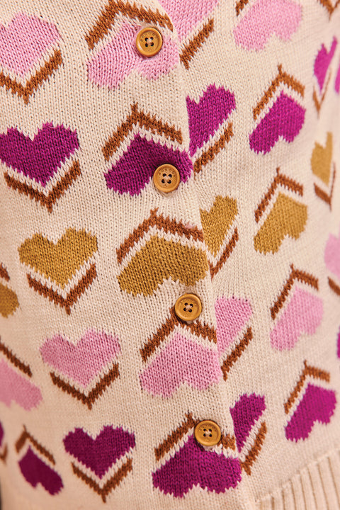Cardigan - Maligne Milk Jacquard - Image principale