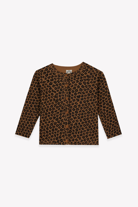 Cardigan - Lilou Leopard Cotton Cashmere - Image principale
