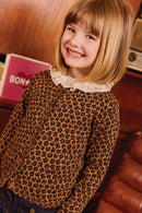 Cardigan - Lilou Leopard Cotton Cashmere