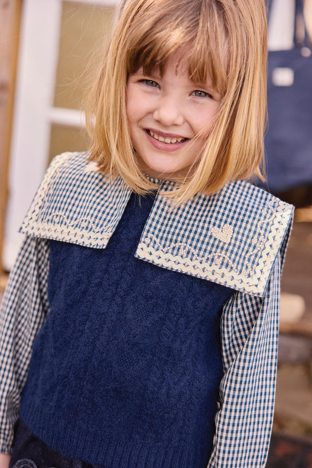 Pull Sans Manches - Lucia Sailor Blue - Image principale