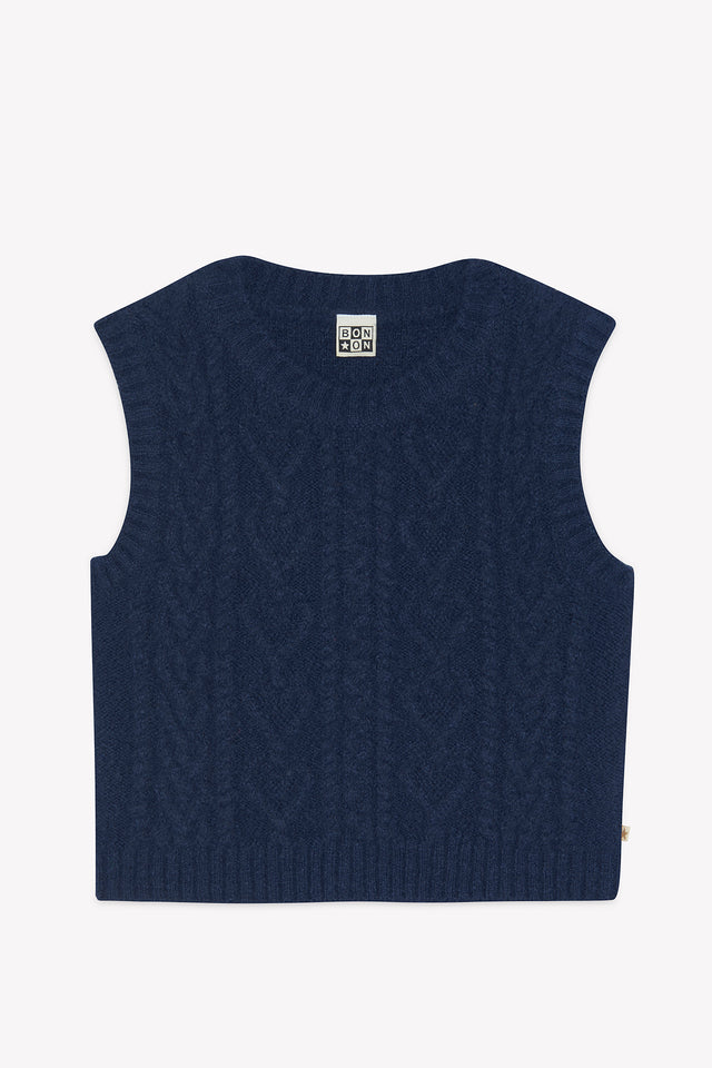Sweater Sleeveless - Lucia Sailor Blue - Image principale