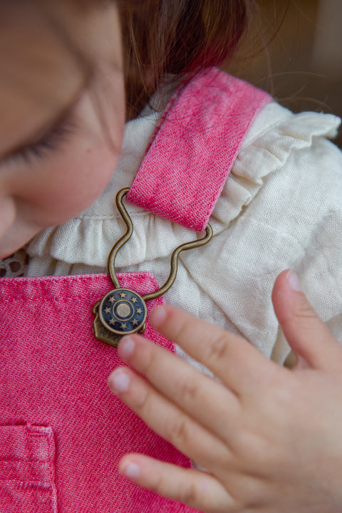 Dungaree - Pica Pink Cotton - Image principale