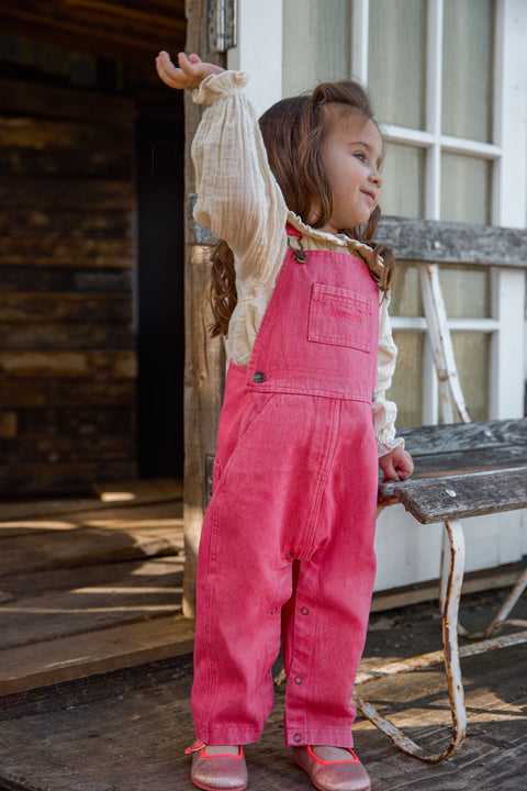 Dungaree - Pica Pink Cotton - Image principale
