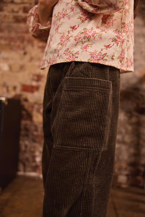Pantalon - Lauren Kaki Velours - Image principale