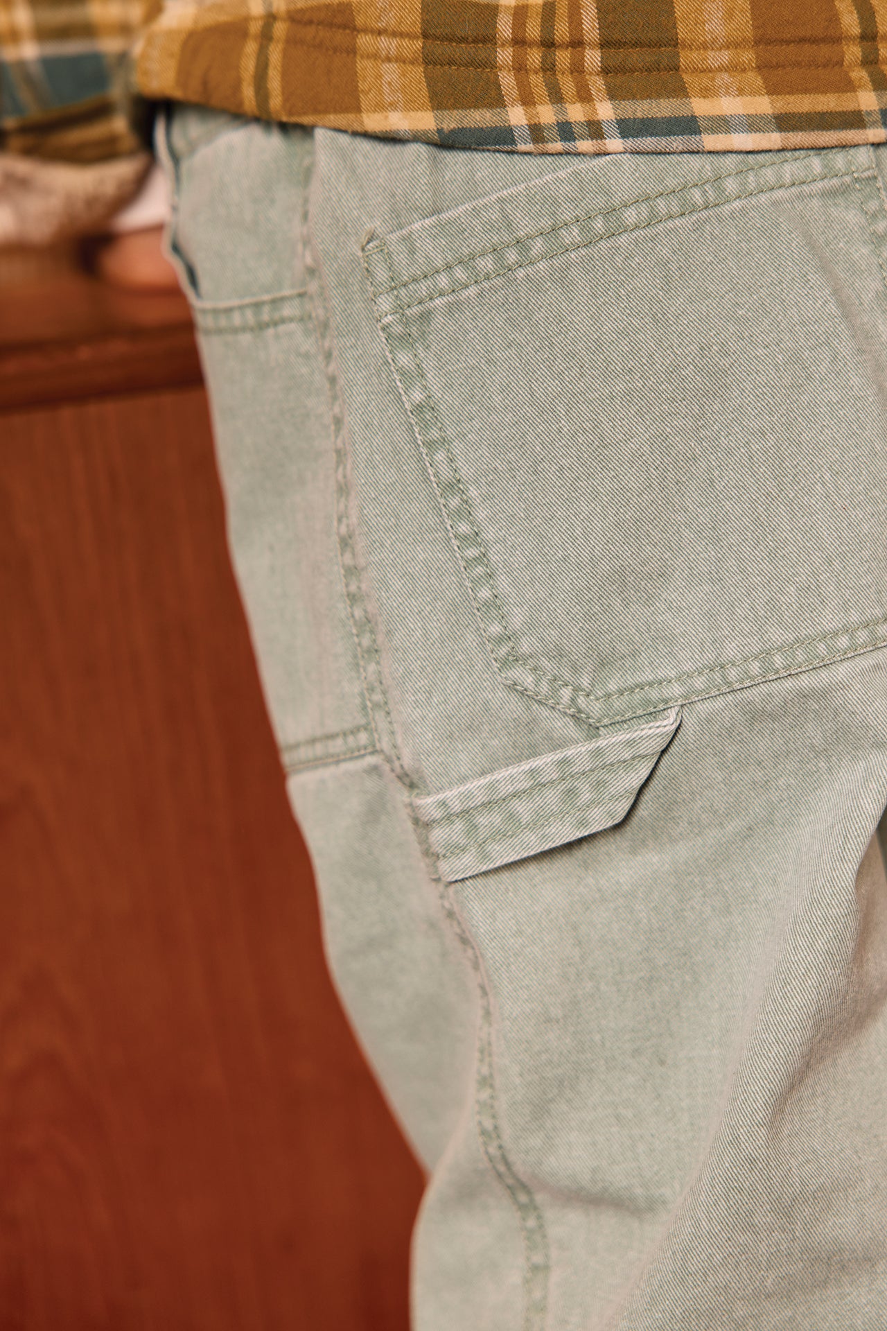 Jeans - Pollen Khaki Cotton