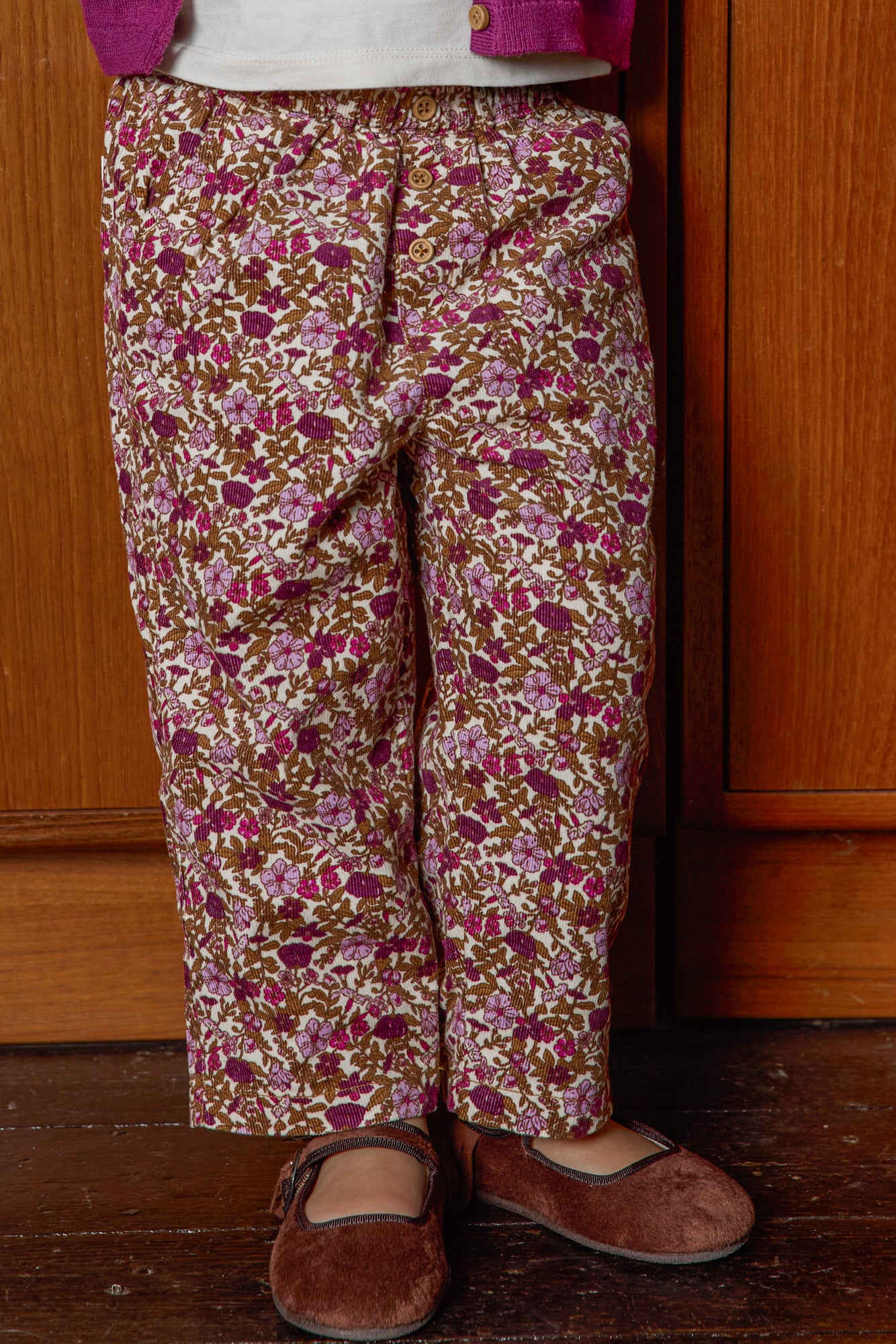 Pantalon - Printemps Flowers Velours