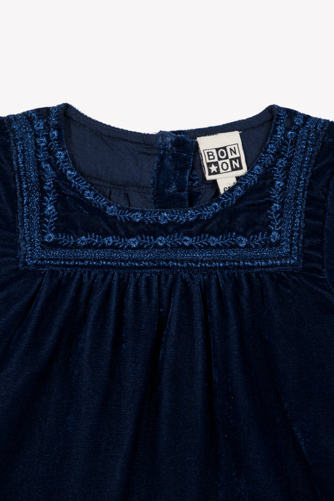 Robe - Pimousse Sailor Blue Velours - Image principale