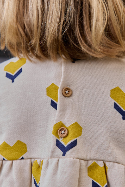 Robe - Logo Cœur Flower Coton - Image principale