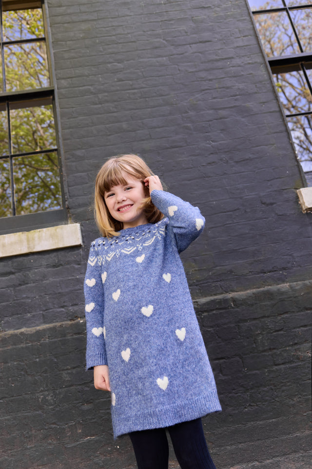 Robe - Pastel Sailor Blue Jacquard - Image principale