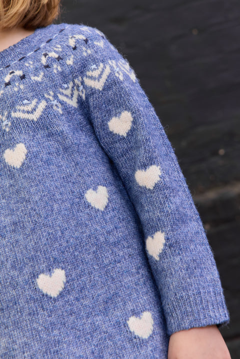 Robe - Pastel Sailor Blue Jacquard - Image principale