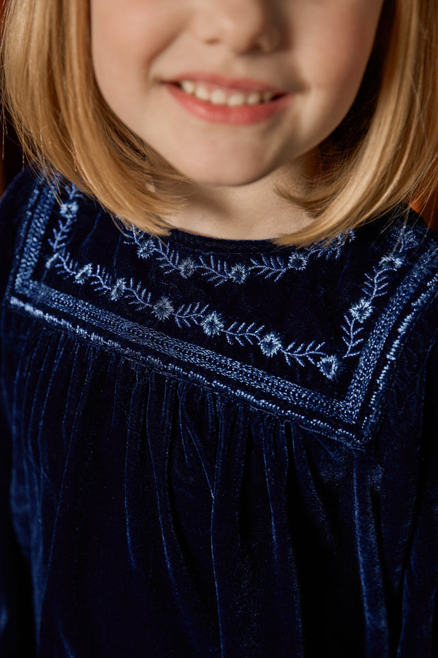 Robe - Pimousse Sailor Blue Velours - Image principale