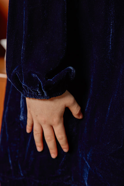 Robe - Pimousse Sailor Blue Velours - Image principale