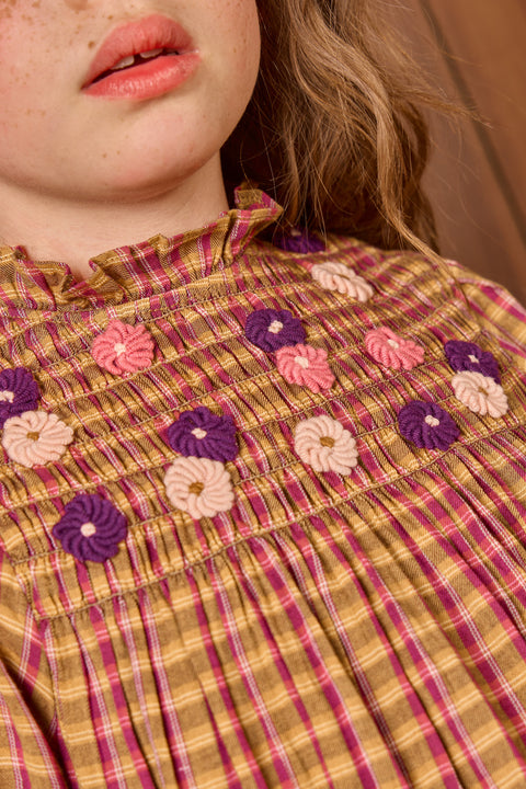 Robe - Poire Carreaux Coton - Image principale