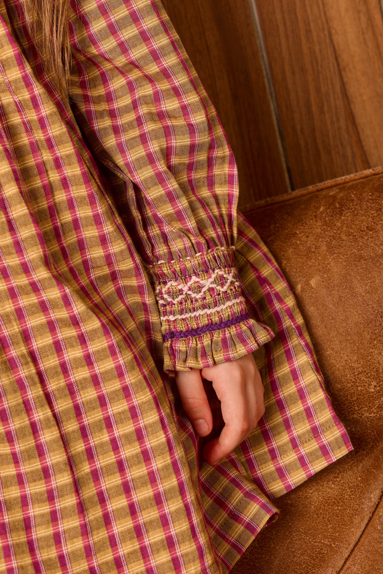 Dress - Pear Check Cotton