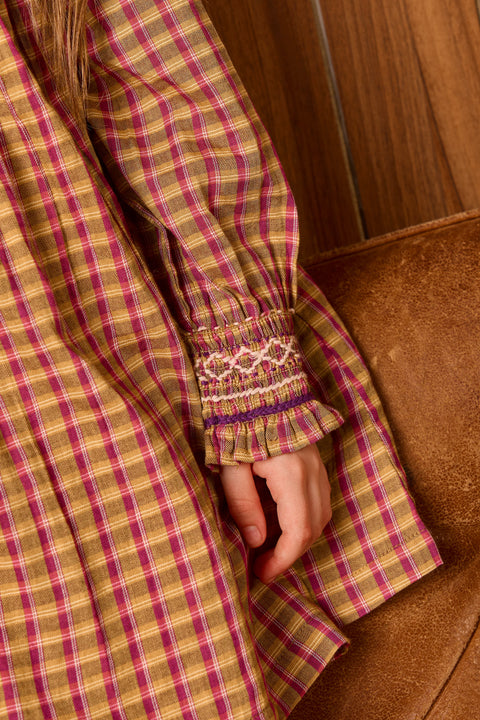 Robe - Poire Carreaux Coton - Image principale