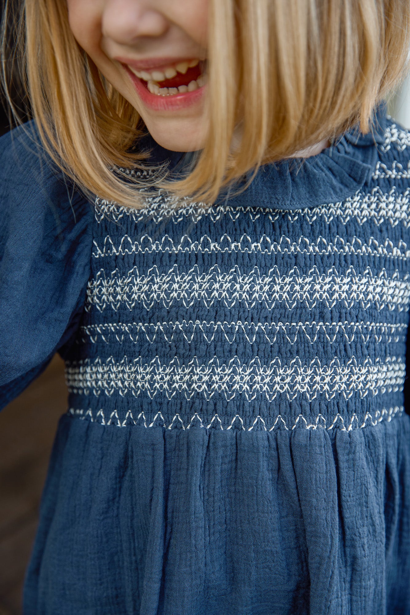 Robe - Penelope Sailor Blue Coton