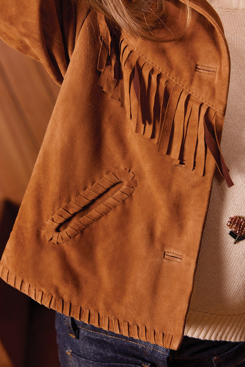Veste - Pocahantas James Brown Cuir - Image principale