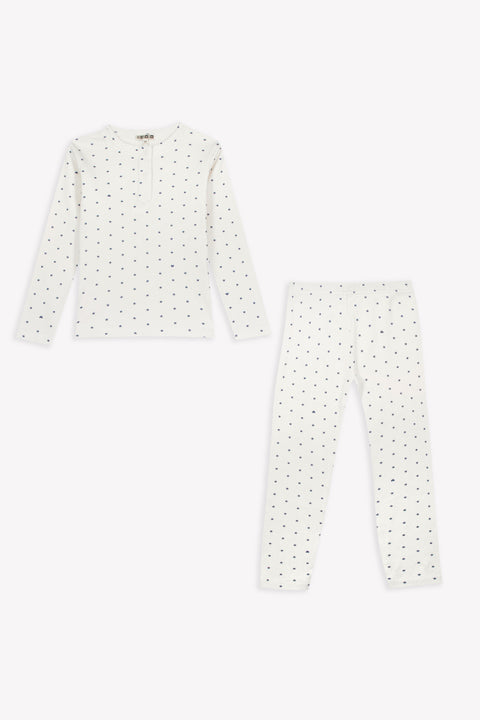 Pajamas - Star Print Blue Cotton Duffel - Image principale