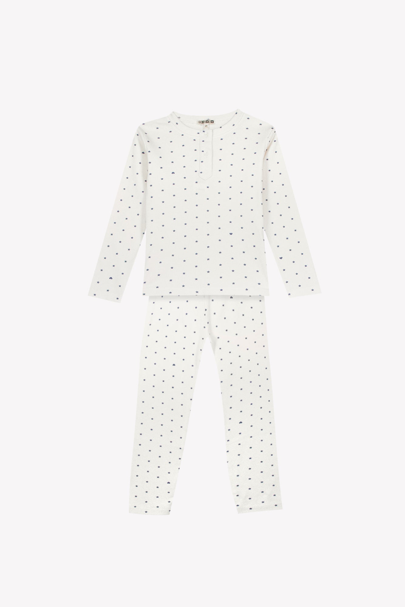 Pyjama - Polochon Star Print Blue Coton