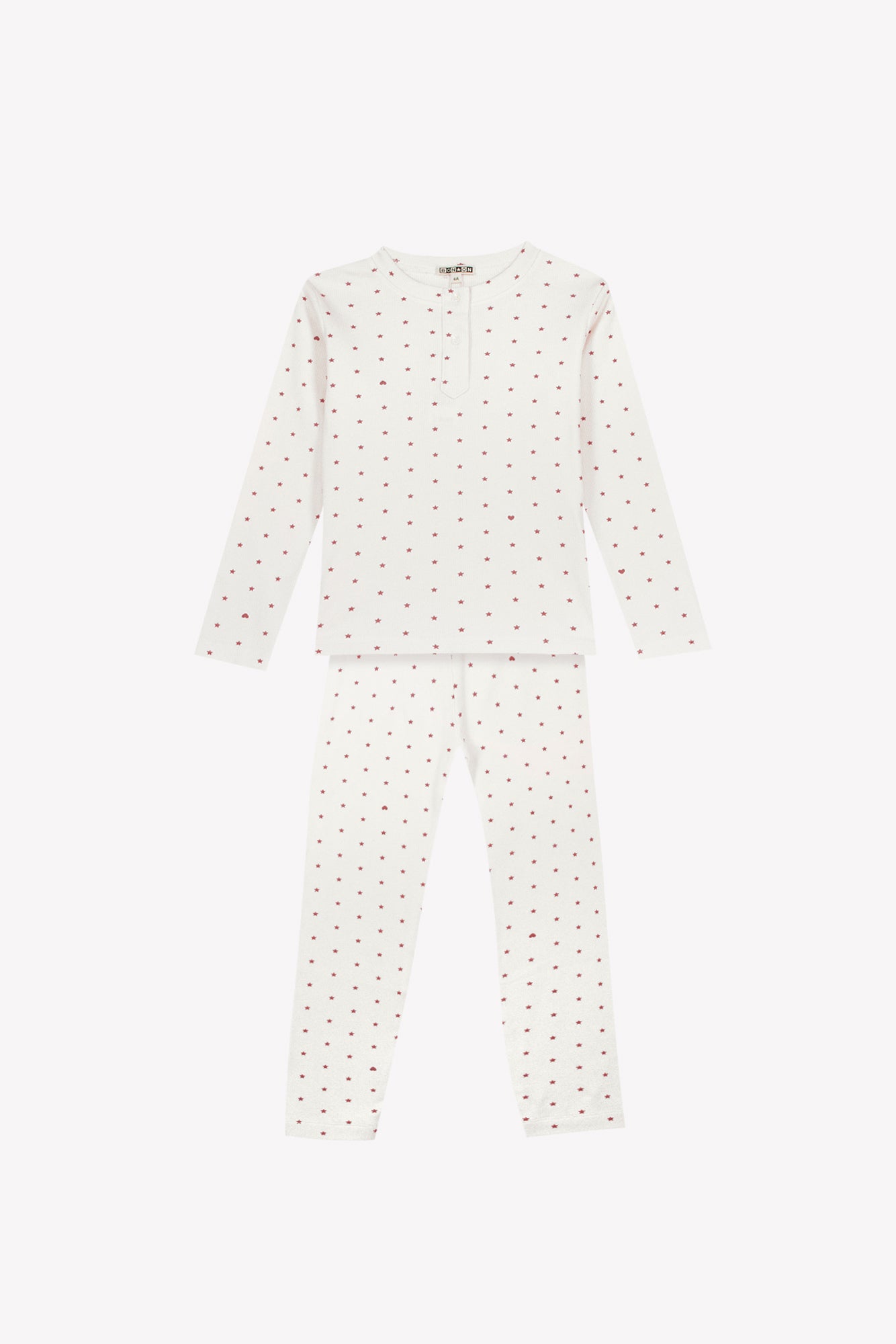 Pyjama - Polochon Star Print Rose Coton