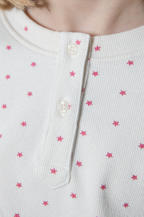 Pyjama - Polochon Star Print Rose Coton - Image principale