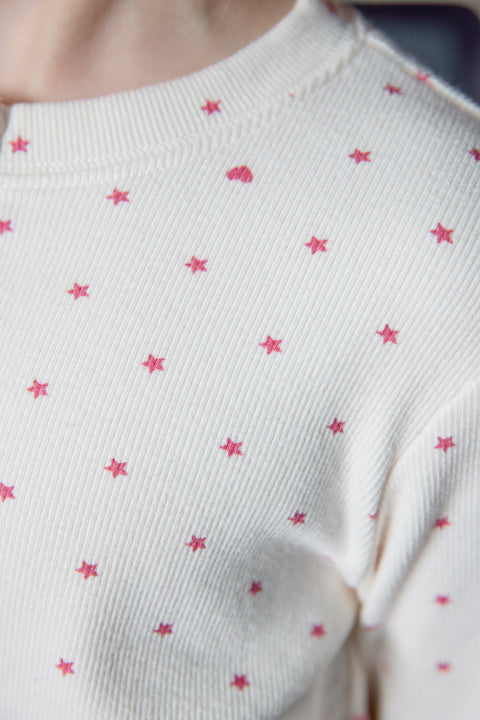 Pyjama - Polochon Star Print Rose Coton - Image principale
