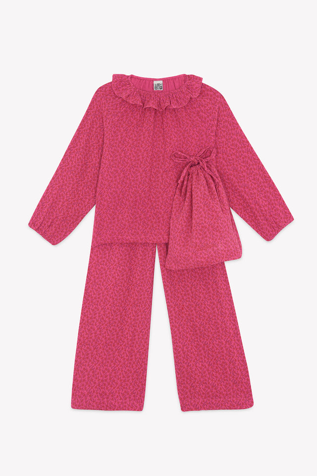 Pyjama - Papita Foulfleur Rose Coton - Image principale
