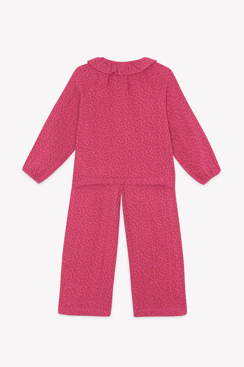 Pyjama - Papita Foulfleur Rose Coton - Image principale
