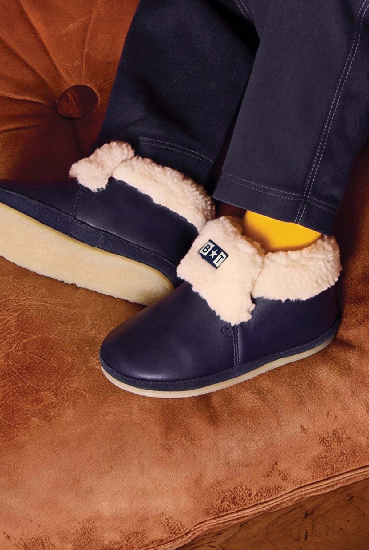 Chaussons - Doudou Fourré Bleu
