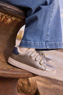 Sneakers - Basil Scratch Silver