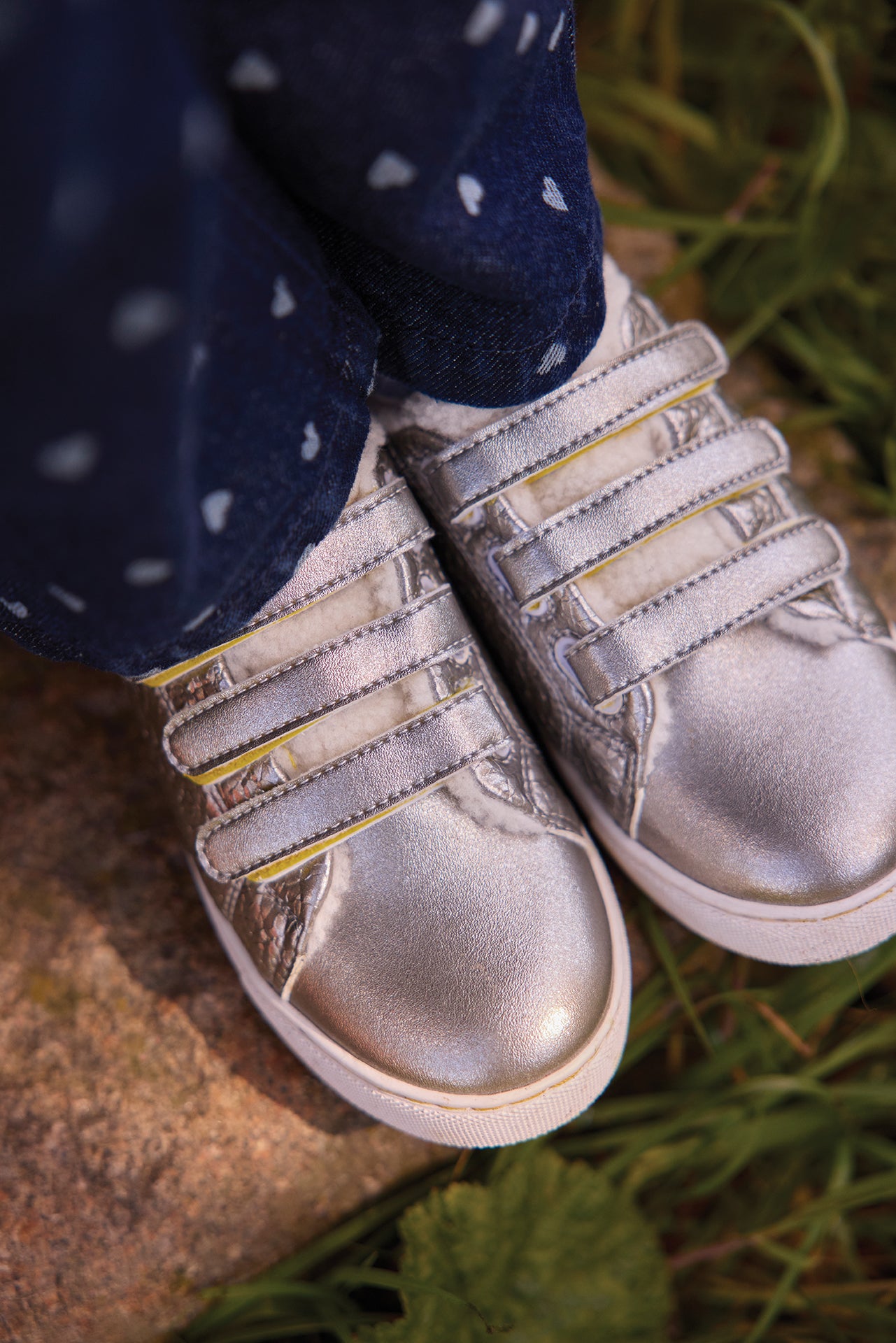 Sneakers - Basil Scratch Silver