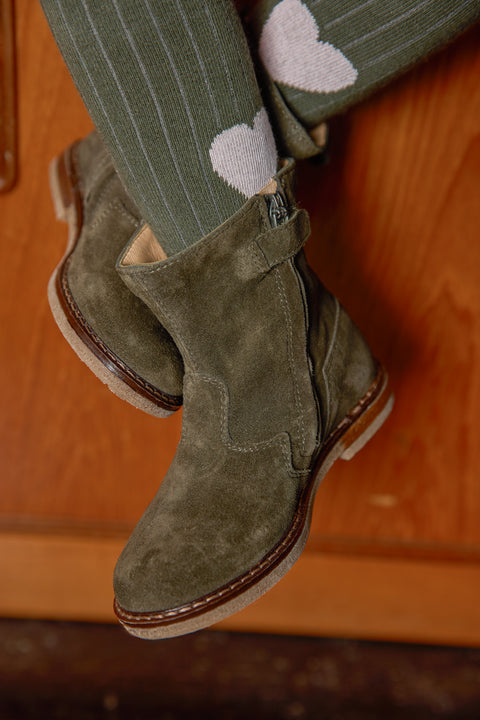 Ankle boots - Escape Khaki Leather - Image principale