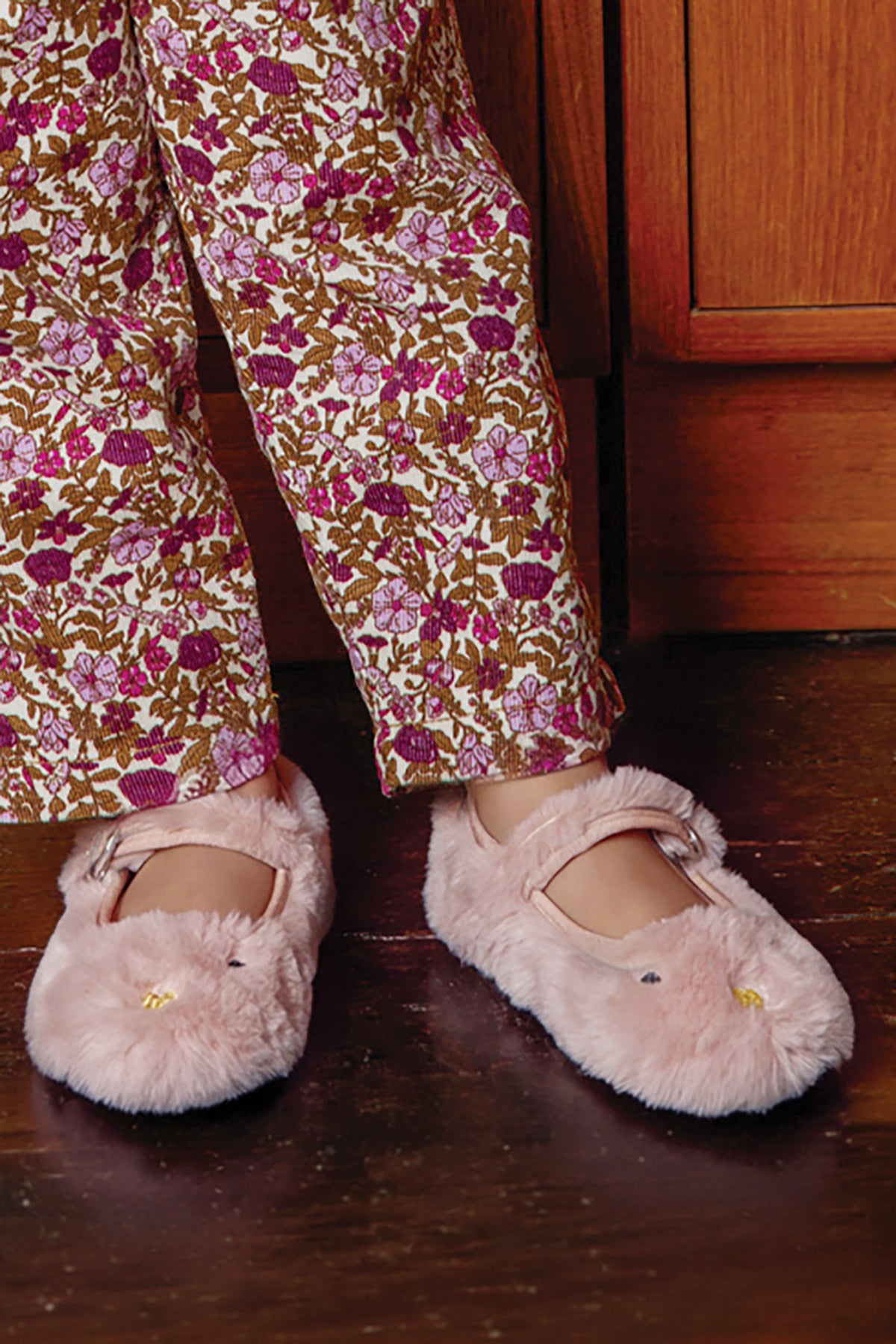 Hausschuhe - Mia Speckrosa