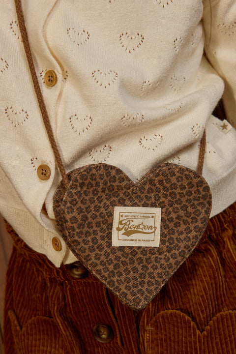 Sac à bandoulière - Lecoeur Léopard Coton - Image principale