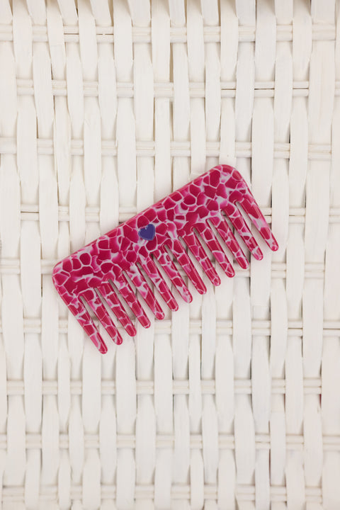 Peigne - Rose marbré bonton x gigi - Image principale