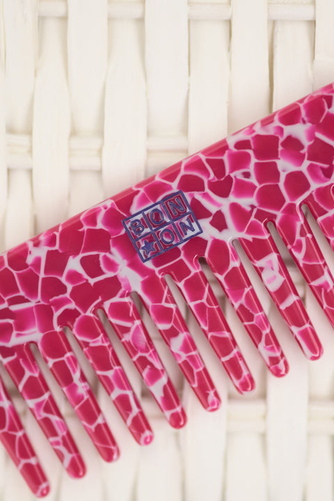 Peigne - Rose marbré bonton x gigi - Image principale