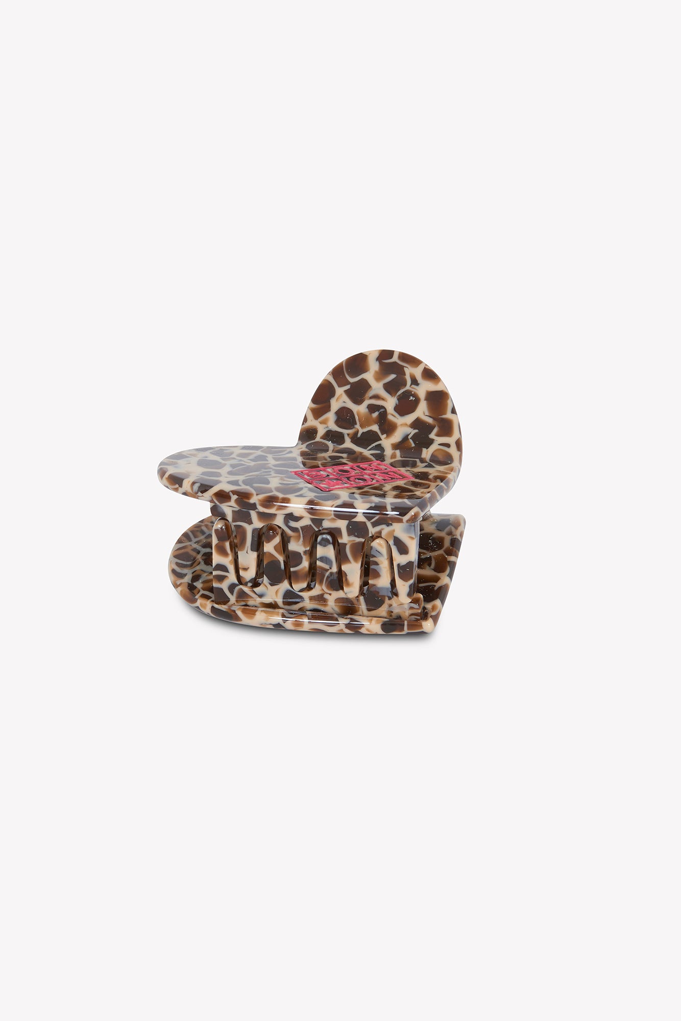 Pince - Cœur grand modèle marron marbré bonton x gigi