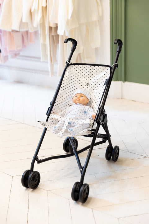Pousette - Etoile noir bonton + minikane - Image principale