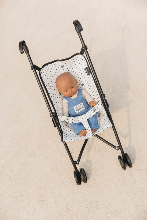 Pousette - Etoile noir bonton + minikane - Image principale