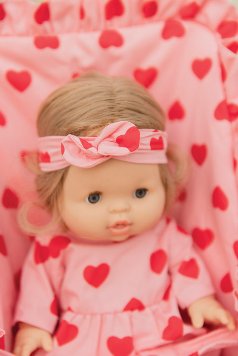 Accessoire poupon - Ensemble Lili cœur bonton + minikane - Image principale
