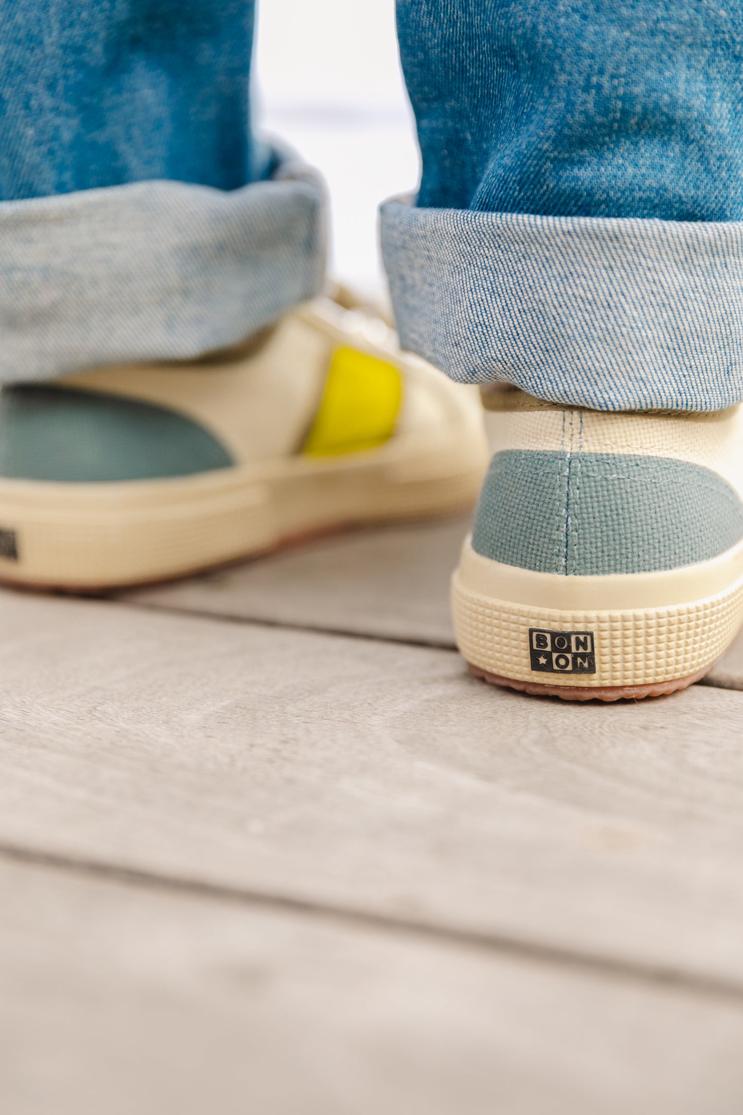 Baskets - vertes coton Bonton x Superga