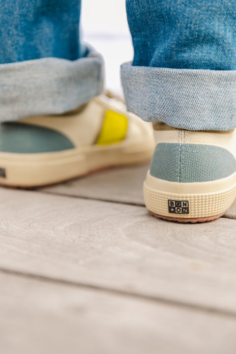 Baskets - vertes coton Bonton x Superga - Image principale
