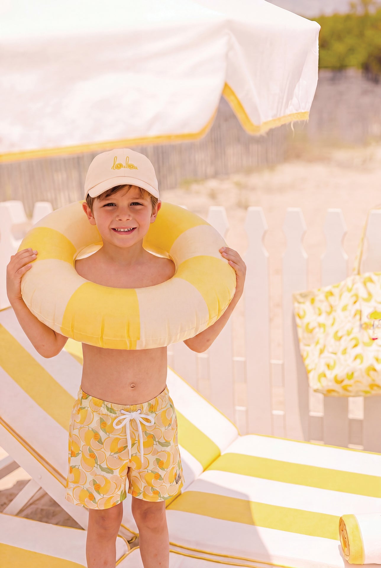 Short de bain - L'Océan Limone Loulou x Bonton