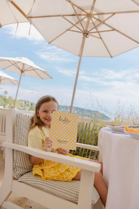 Skirt -Nali Two-tone gingham Loulou x Bonton - Image principale