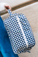 Case - checkerboard Blue Xxl
