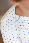 Ensemble - pyjama 2 pièces bleu Bébé en coton imprimé étoiles