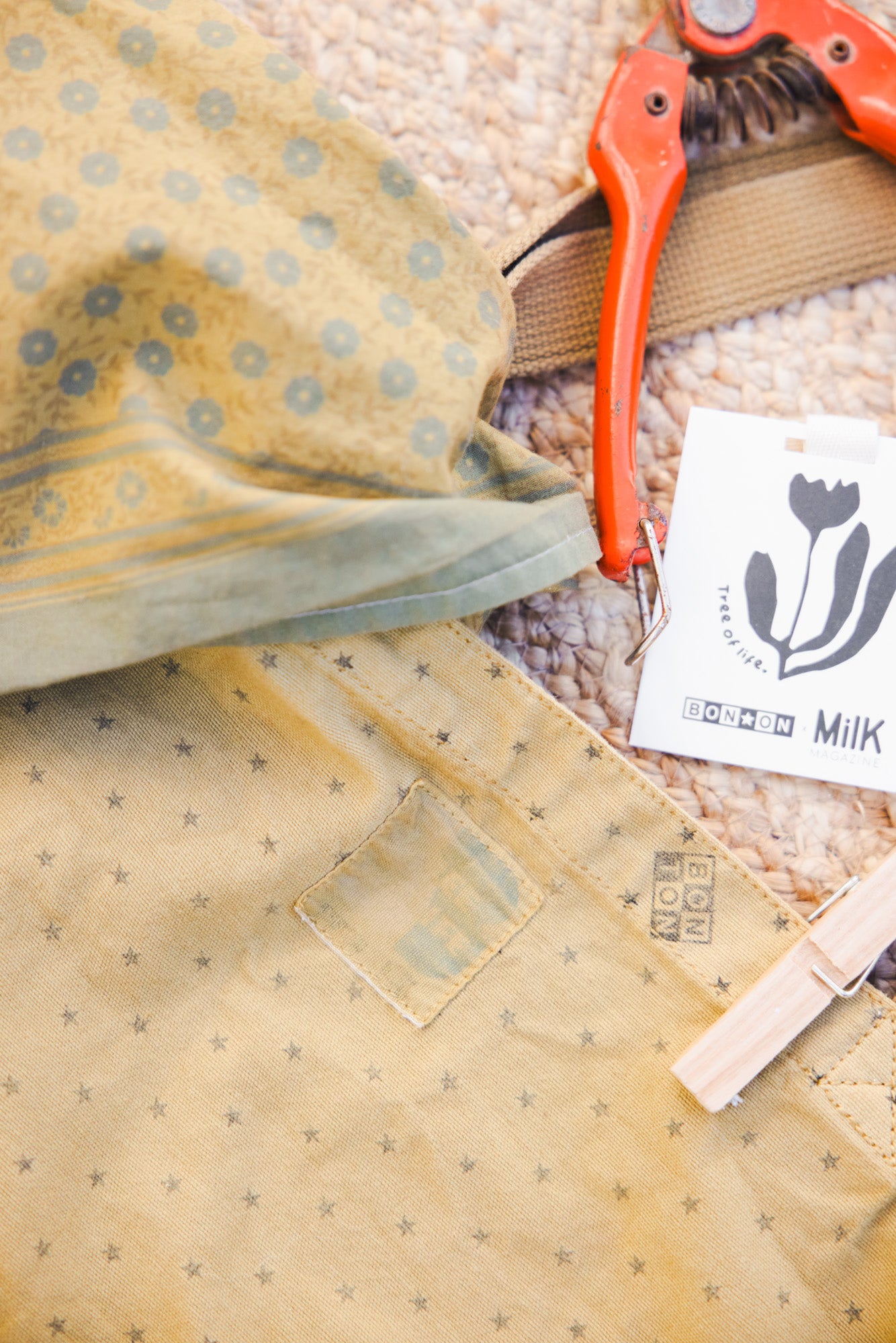 Foulard - Petit modèle Chataigner Bonton x MilK