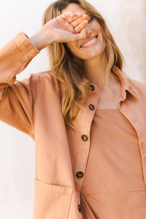 Jacket - Violet Woman Cachou Bonton x MilK - Image principale